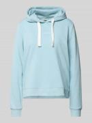 Tom Tailor Denim Regular Fit Hoodie aus Baumwoll-Mix in Hellblau, Größ...
