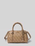 Guess Handtasche mit Logo-Muster Modell 'LEONA' in Hellbraun, Größe 1