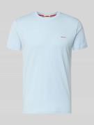 Gant T-Shirt mit Label-Detail in Hellblau, Größe 4XL