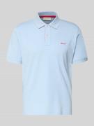 Gant Regular Fit Poloshirt mit Logo-Stitching in Hellblau, Größe 4XL