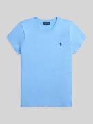 Polo Ralph Lauren T-Shirt mit Label-Stitching in Hellblau, Größe L