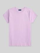 Polo Ralph Lauren T-Shirt mit Label-Stitching in Flieder, Größe L