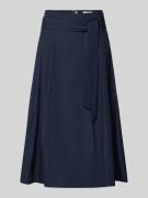 Christian Berg Woman Regular Fit Midirock in Falten-Optik in Dunkelbla...