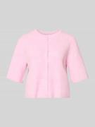 Pieces Regular Fit Strickjacke mit Woll-Anteil Modell 'SILLY' in Hellr...