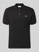 Lacoste Regular Fit Poloshirt aus reiner Baumwolle in Black, Größe L