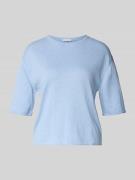 Tom Tailor Oversized Pullover aus Baumwoll-Kaschmir-Mix in Blau Melang...