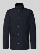 Barbour Regular Fit Hemdjacke mit Stehkragen in Marine, Größe L