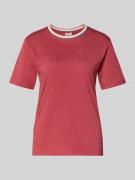 Jake*s Casual T-Shirt aus reiner Baumwolle in Dunkelrot, Größe L