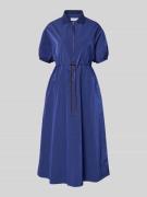 Rich & Royal Midikleid mit kurzem Reißverschluss und Kordelzug an der ...