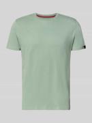 Alpha Industries T-Shirt mit Label-Print und Rundhalsausschnitt in Lin...