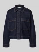 Tom Tailor Regular Fit Jeansjacke aus Baumwoll-Mix in Dunkelblau, Größ...