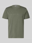 Antony Morato T-Shirt mit Label-Print in Schilf, Größe L