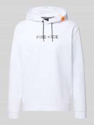 FIRE + ICE Hoodie mit Logo Modell 'CADELL' in Weiss, Größe L