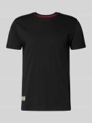 Alpha Industries T-Shirt mit Label-Patch Modell 'Camo' in Black, Größe...