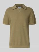 JAKE*S STUDIO MEN Poloshirt mit Polokragen und V-Ausschnitt in Oliv, G...