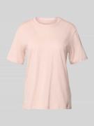 Jake*s Casual T-Shirt aus Bio-Baumwolle in Hellrosa, Größe L