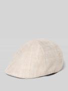 Müller Headwear Schiebermütze aus reinen Leinen in Beige, Größe L