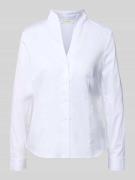 Christian Berg Woman Hemdbluse mit Stehkragen und Sportmanschetten in ...