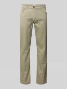 Brax Regular Fit Hose mit Strukturmuster Modell 'Cadiz' in Khaki, Größ...