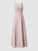 Luxuar Abendkleid mit Pailletten in Mauve, Größe 34
