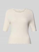 Christian Berg Woman Strickshirt aus Viskose-Mix mit Rüschenkragen in ...