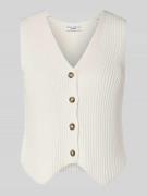 Marc O'Polo Denim Shaped Fit Weste aus reiner Baumwolle in Offwhite, G...