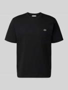 Lacoste Regular Fit T-Shirt aus reiner Baumwolle in Black, Größe L