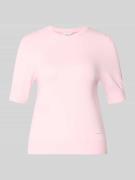 s.Oliver RED LABEL Slim Fit T-Shirt aus Viskose-Mix in Hellrosa, Größe...