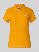 Tommy Hilfiger Slim Fit Poloshirt aus Baumwoll-Mix in Orange, Größe L