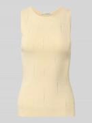 Gestuz Slim Fit Top aus Viskose-Mix mit Strick-Optik Modell 'Saya' in ...