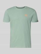 Alpha Industries T-Shirt mit Label-Details Modell 'BASIC' in Lind, Grö...