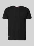 Alpha Industries T-Shirt mit Label-Patch in Black, Größe L