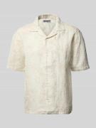 JAKE*S STUDIO MEN Regular Fit Freizeithemd aus reinen Leinen in Beige,...