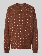 OH APRIL Sweatshirt mit überschnittenen Schultern in Dunkelbraun, Größ...