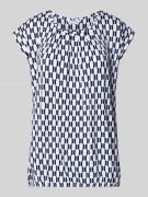 ZABAIONE Blusenshirt mit Rundhalsausschnitt in Dunkelblau, Größe L