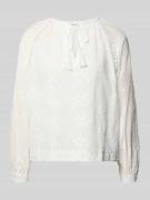 ZABAIONE Bluse mit Schlüsselloch-Ausschnitt Modell 'Al44ani' in Weiss,...