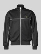 Lacoste Regular Fit Sweatjacke mit Baumwoll-Anteil in Black, Größe L