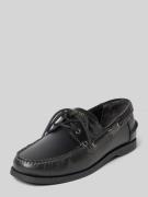 HUGO Loafer aus echtem Leder Modell 'DARCY_BOAT_IT' in Black, Größe 40