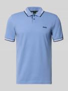 BOSS Green Slim Fit Poloshirt aus reiner Baumwolle Modell 'PAUL' in Bl...
