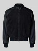 ARMANI EXCHANGE Lederjacke mit Zweiwege-Reißverschluss und Eingrifftas...