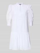 JOOP! Hemdblusenkleid mit Puffärmeln Modell 'Dido' in Weiss, Größe 34