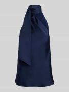 Lauren Ralph Lauren Shaped Fit Top mit Schnürdetail in Dunkelblau, Grö...