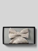 Wilvorst Fliege im Set mit Einstecktuch in Beige, Größe 1