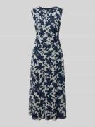 Swing Regular Fit Midikleid mit floralem Allover-Print in Marine, Größ...