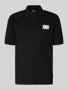 ARMANI EXCHANGE Regular Fit Poloshirt mit Knopfleiste in Black, Größe ...