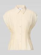 Jake*s Collection Taillierte Bluse aus Modal-Mix in Beige, Größe 34