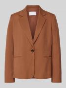 Jake*s Collection Regular Fit Blazer mit Paspeltaschen in Hellbraun, G...