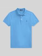 Polo Ralph Lauren Slim Fit Poloshirt aus reiner Baumwolle in Bleu, Grö...