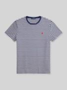 Polo Ralph Lauren Slim Fit T-Shirt aus reiner Baumwolle in Marine, Grö...