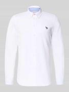 PAUL SMITH Tailored Fit Freizeithemd mit Button-Down-Kragen in Weiss, ...